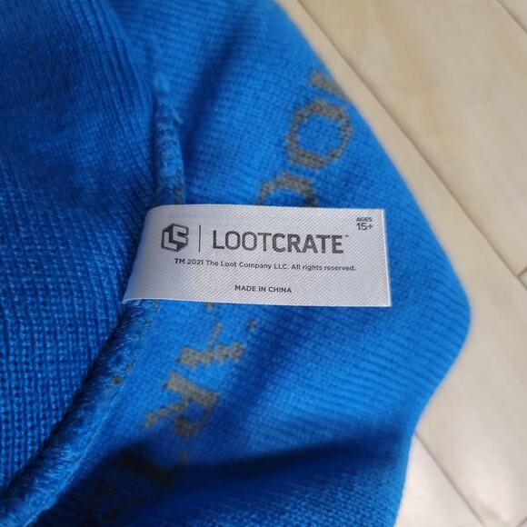 Ravenclaw Hogwarts Cuffed Folded Blue-Grey Beanie - Picture 4 of 5